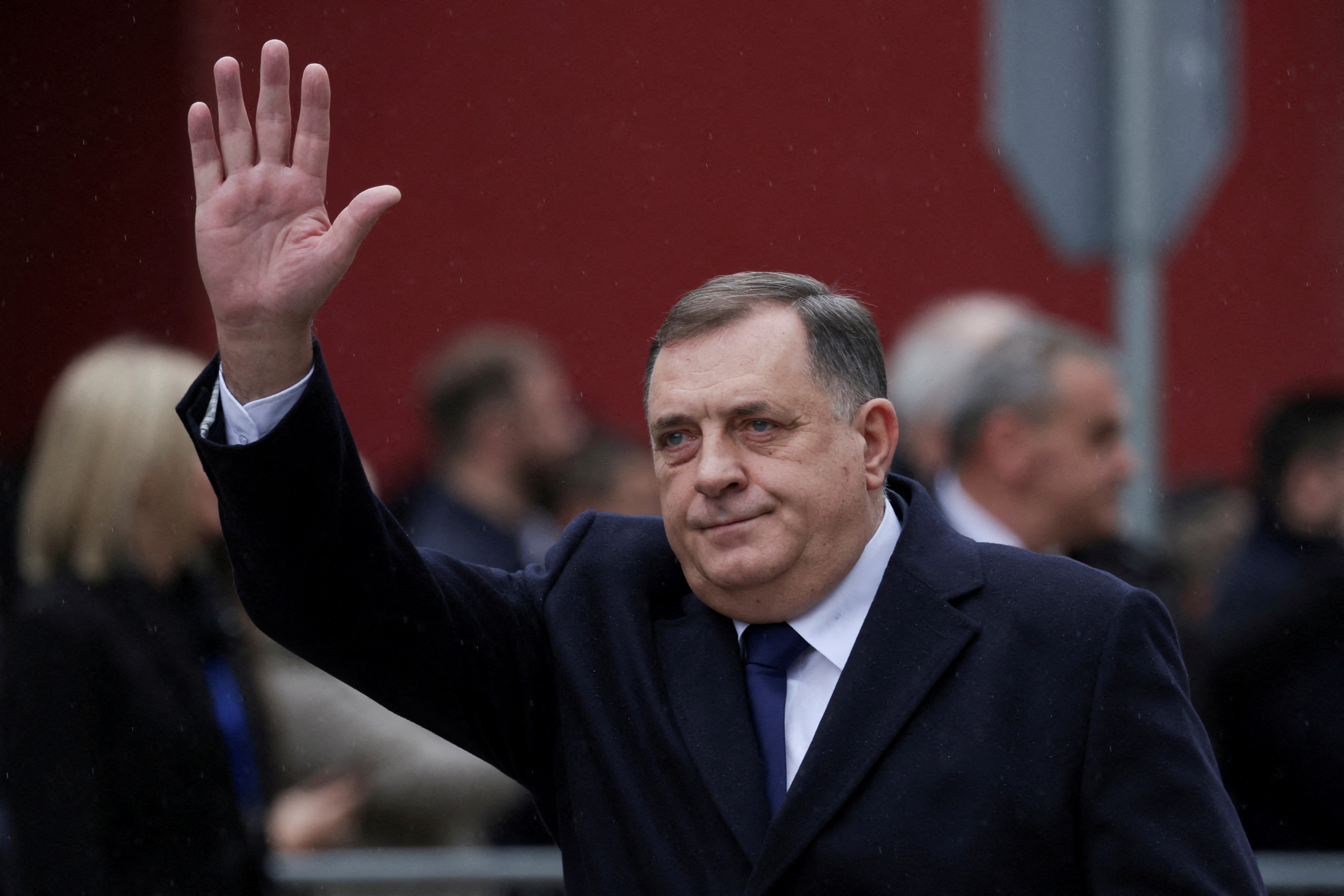 President of Republika Srpska (Serb Republic) Milorad Dodik picutred in Sarajevo in January