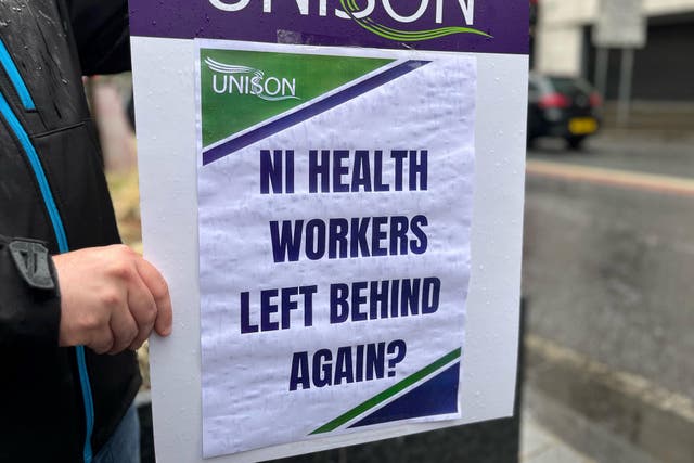 Unison has warned that workers could take ‘immense’ industrial action (Claudia Savage/PA)