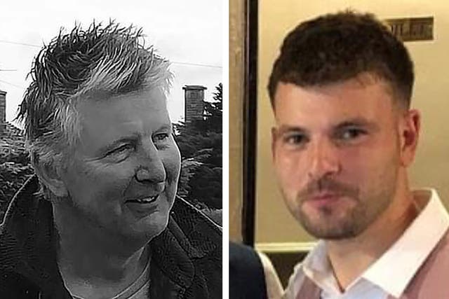 The bodies of Gary Dunmore, left, and Joshua Dunmore were discovered on March 29 (Cambridgeshire Police/ PA)