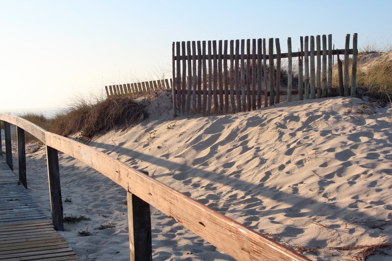 These unspoilt sands are part of a nature reserve