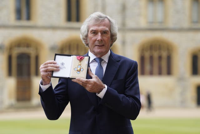 Pat Jennings after being made a CBE by the Prince of Wales during an investiture ceremony at Windsor (Andrew Matthews/PA)