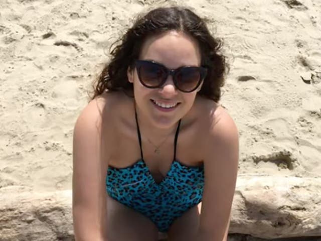 <p>Marystella Gomez contracted a parasite on a trip to the beach</p>