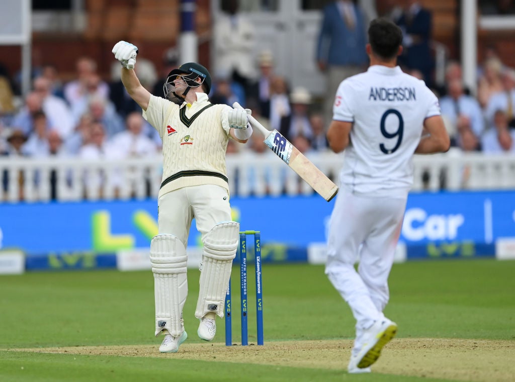 Steve Smith hit ten fours at Lord’s and James Anderson failed to take a wicket