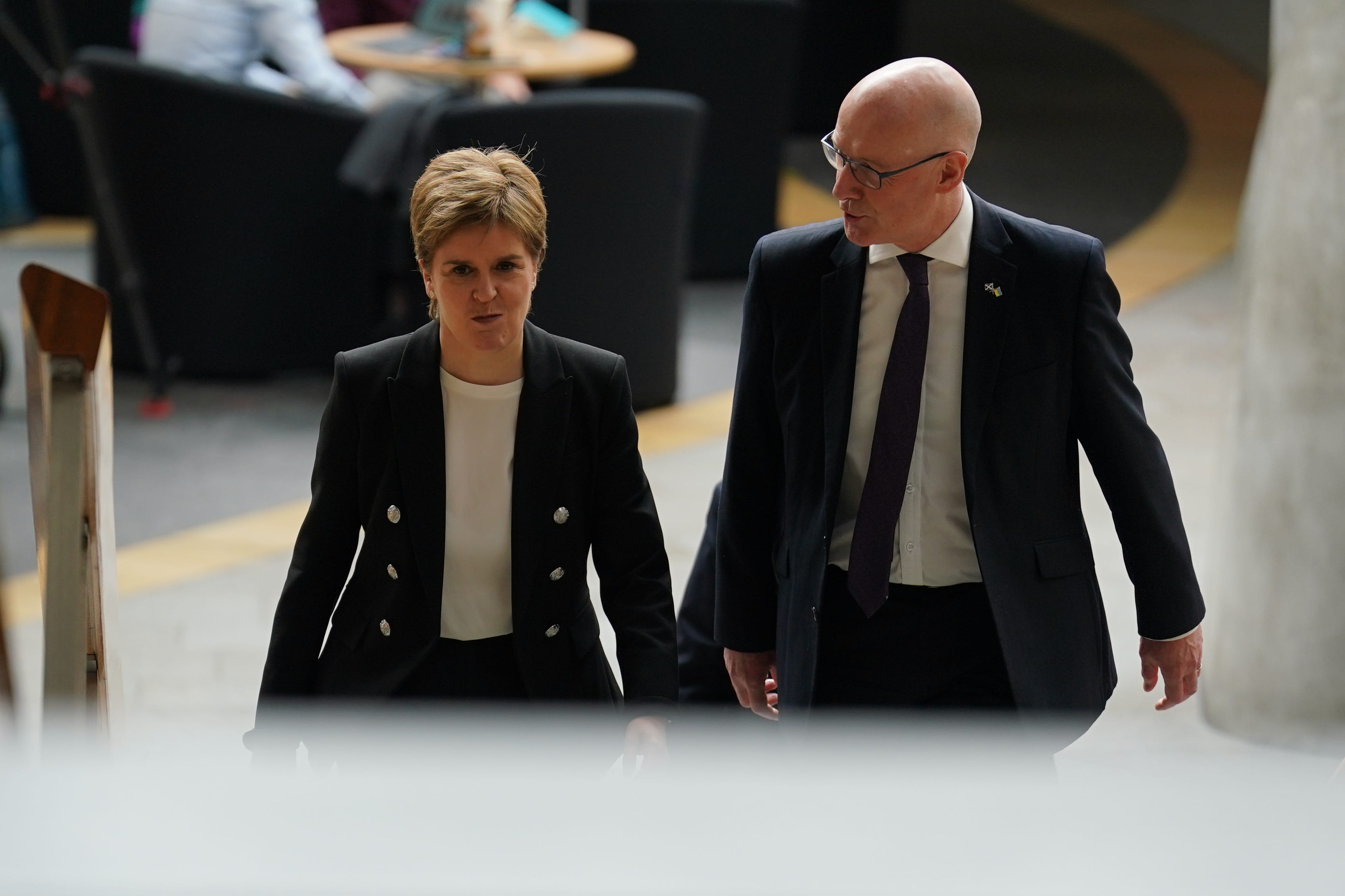 Former first minister Nicola Sturgeon will give evidence to the Covid-19 inquiry with her former deputy, John Swinney (Andrew Milligan/PA)