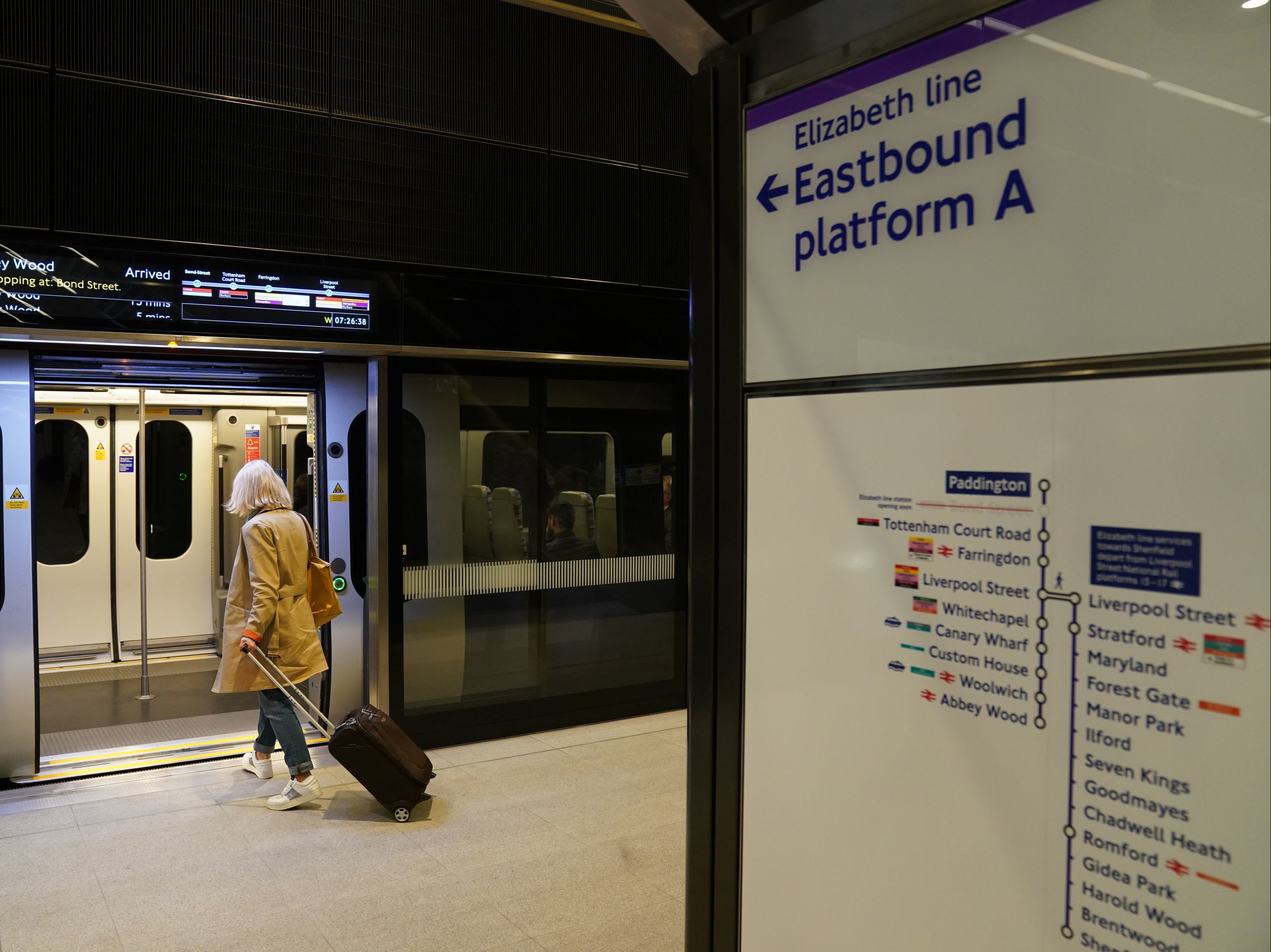 The Elizabeth line was officially opened in May 2022