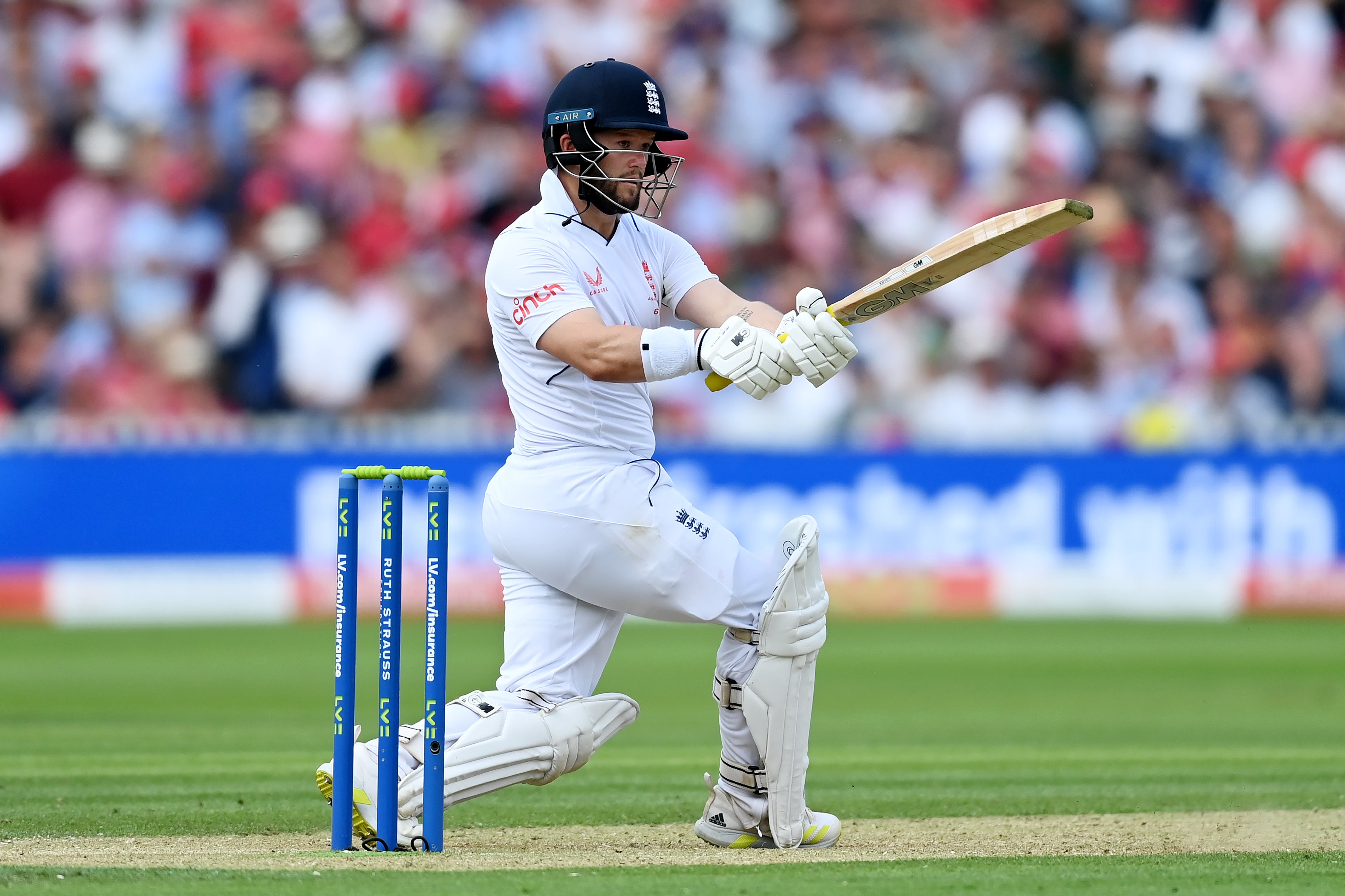 Ben Duckett was dismissed for 98, just two runs short of a first Ashes hundred