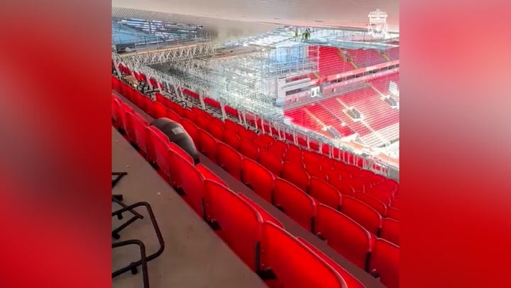 Liverpool share first view from the very top of new Anfield Road stand