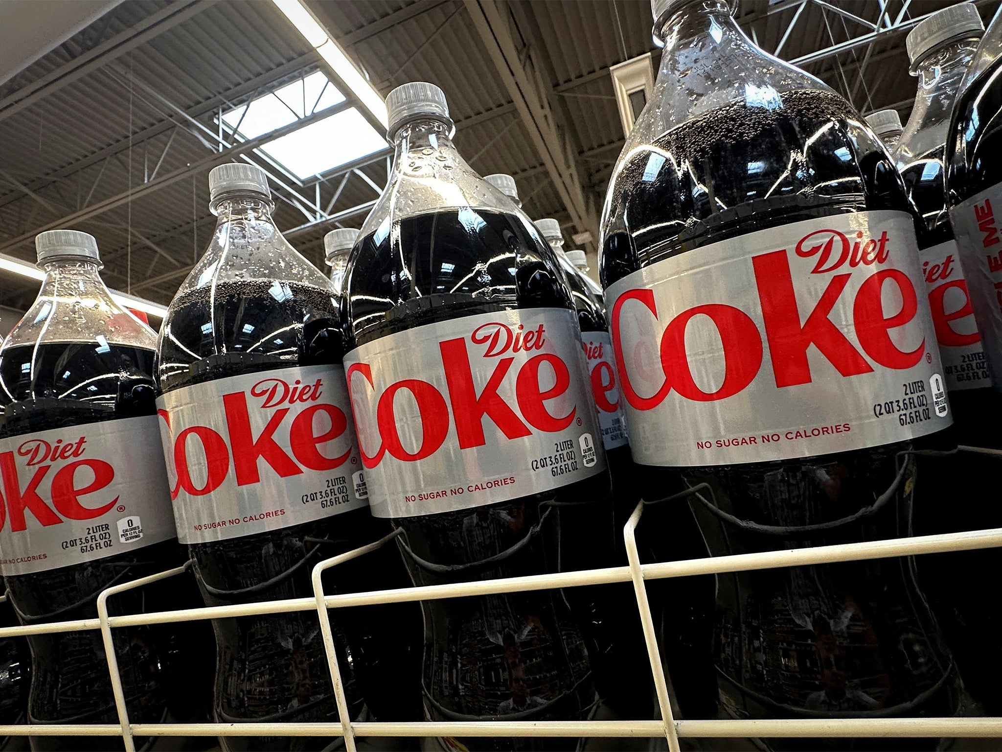Diet Coke, which contains aspartame, on sale