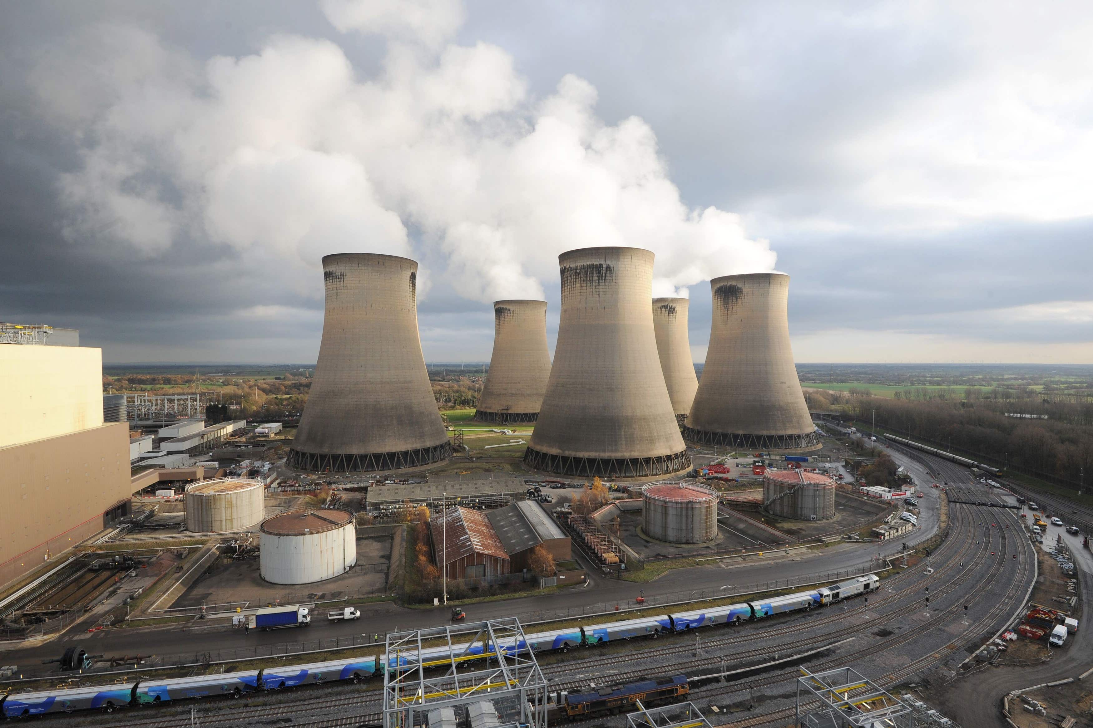 Drax Power Station near Selby, North Yorkshire (Anna Gowthorpe/PA)