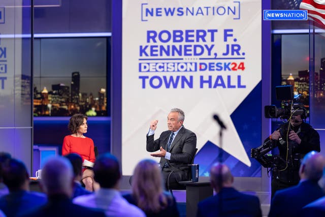 <p>2024 candidate Robert F Kennedy Jr appears on NewsNation for a town hall</p>