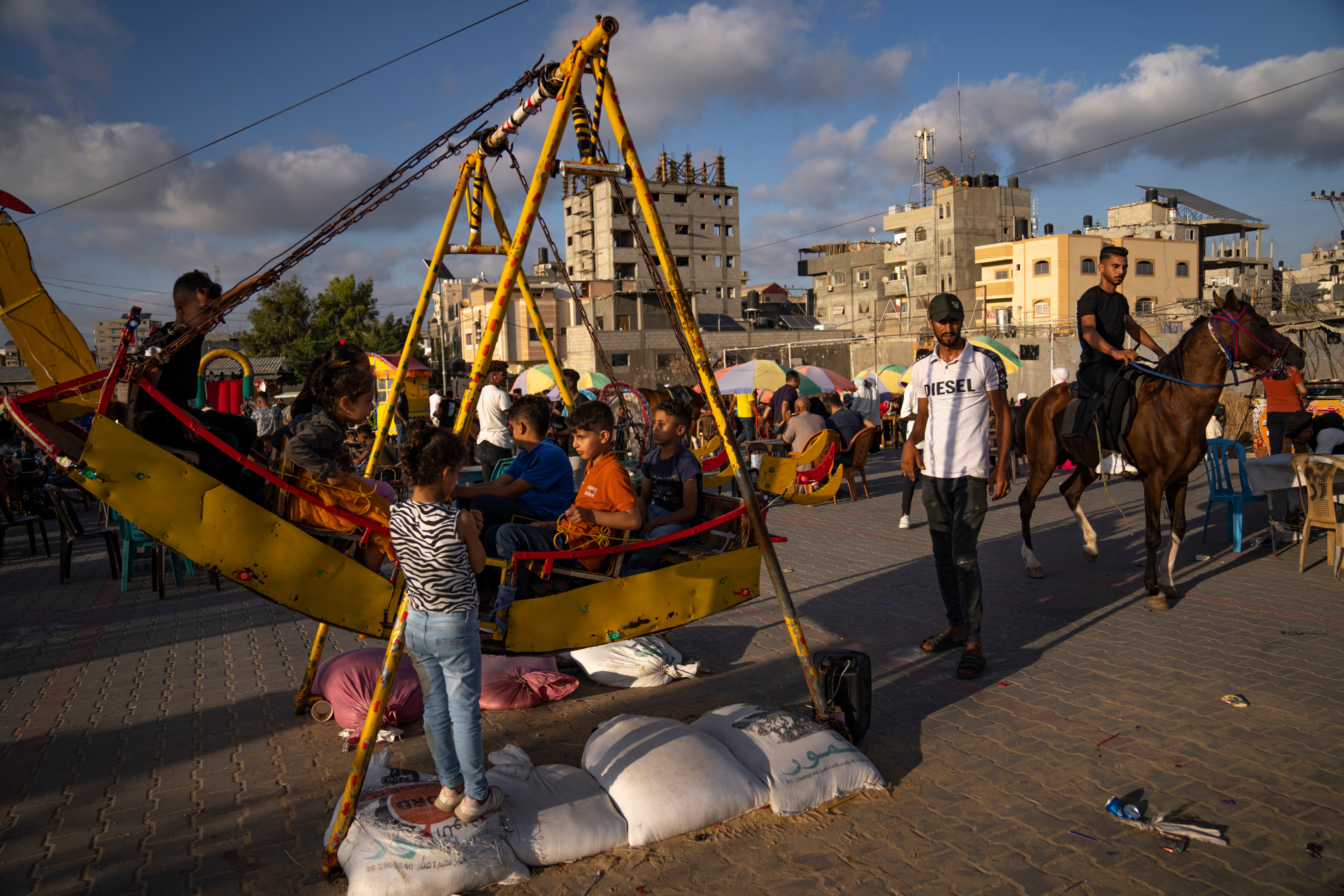 APTOPIX Palestinians Eid al Adha