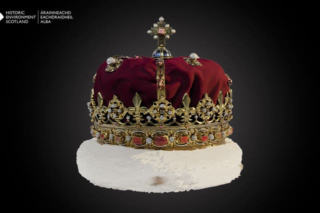 The 3D model of the Crown of Scotland produced by Historic Environment Scotland (HES/PA)