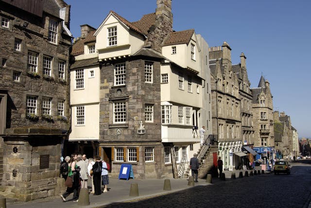 John Knox house on the Royal Mile in Edinburgh is among the properties affected (Alamy/PA)