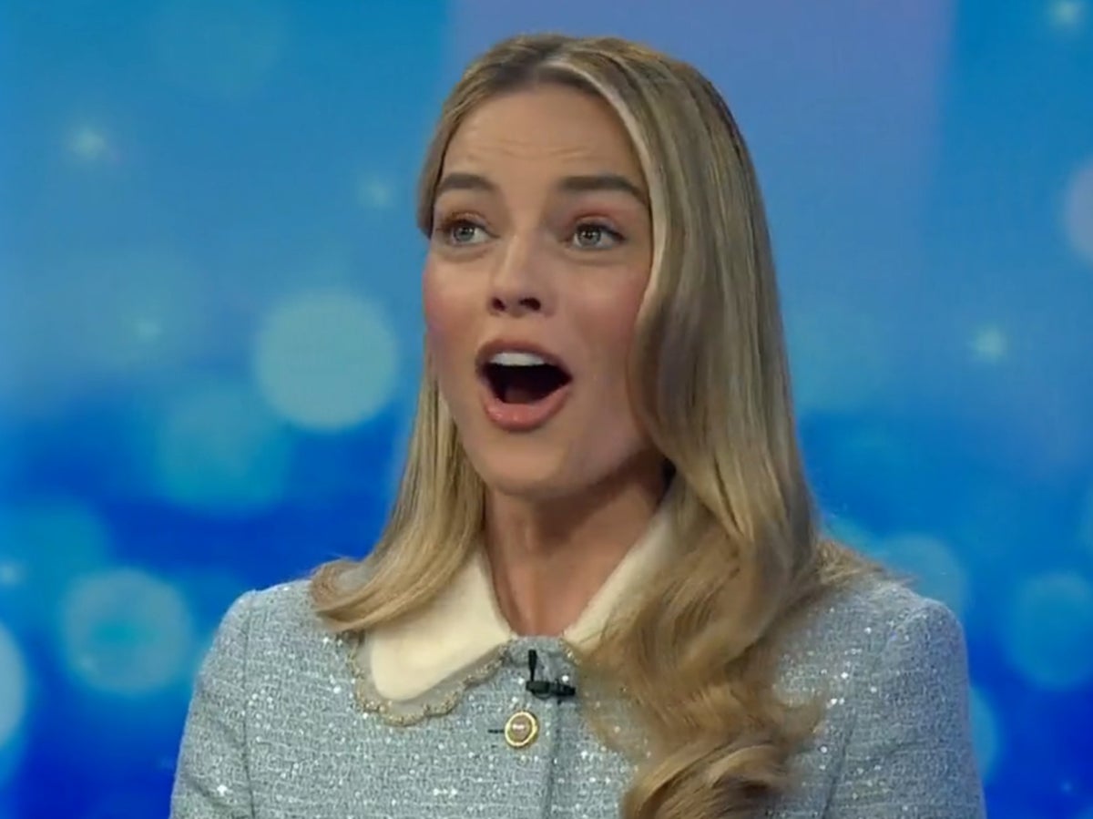 Margot Robbie, an Australian, briefly forgets what ‘barbie’ means in Australia
