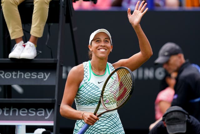 Madison Keys, who was Eastbourne champion in 2014, is through to her second final at Devonshire Park (Gareth Fuller/PA)