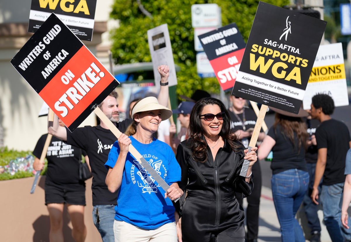 Actors strike – live: SAG walkout could last months as Clooney, Chastain and Cusack speak out