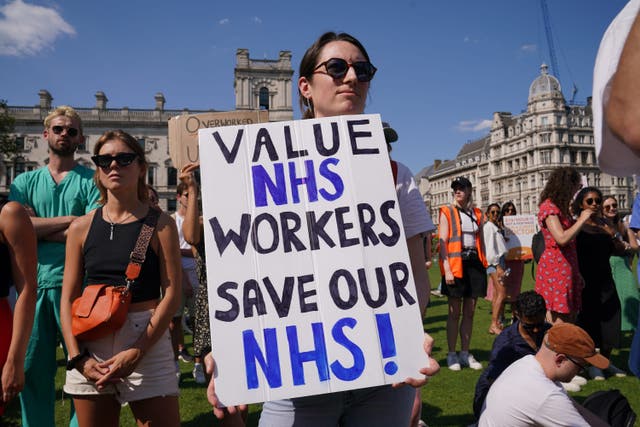 Junior doctors are due to strike again for five days in July over pay and conditions (Lucy North/PA)