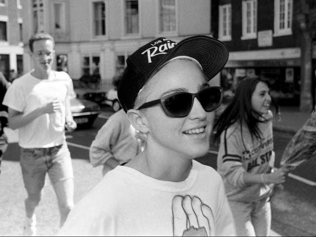 <p>Madonna takes a run to London's Hyde Park in 1987 </p>