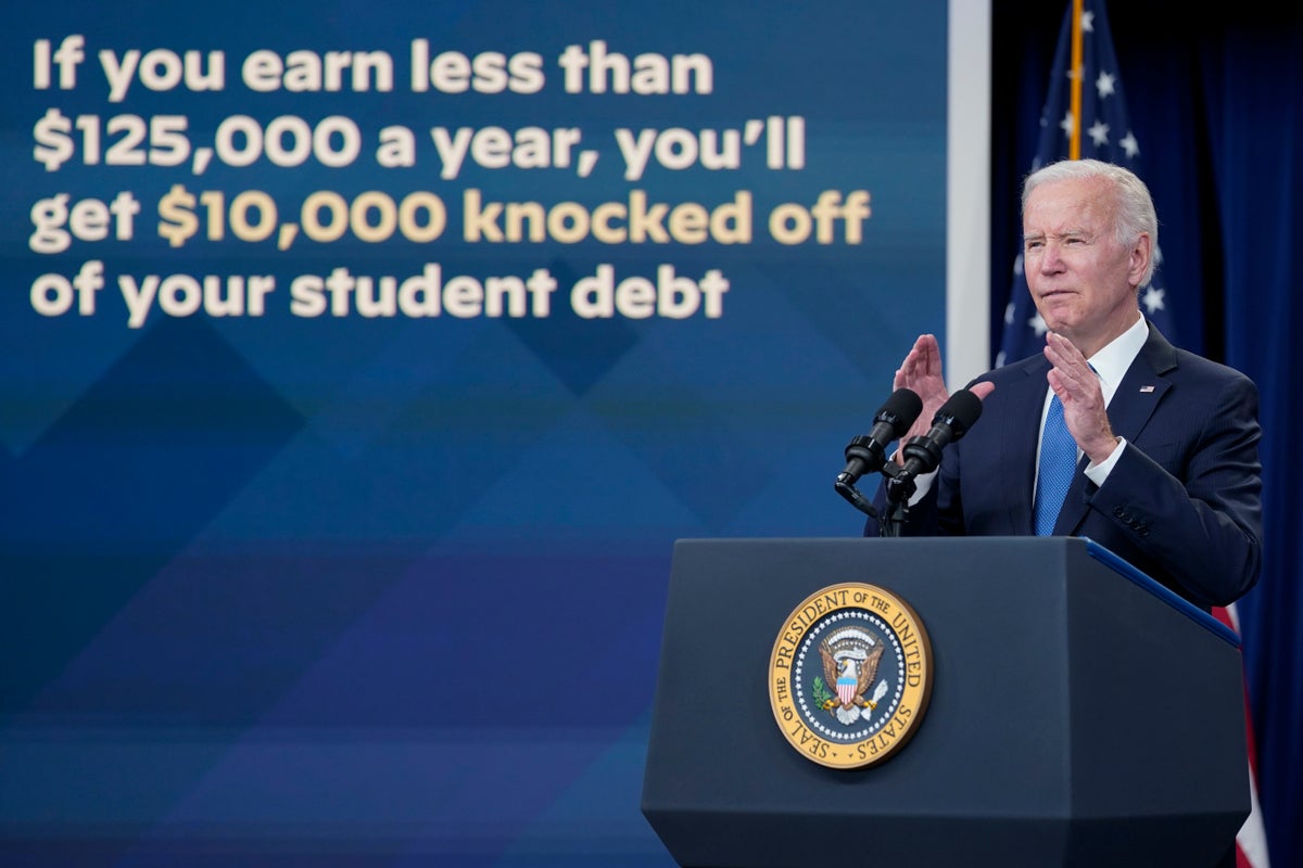 Watch live: Biden speaks after his student loan debt relief plan struck down by Supreme Court