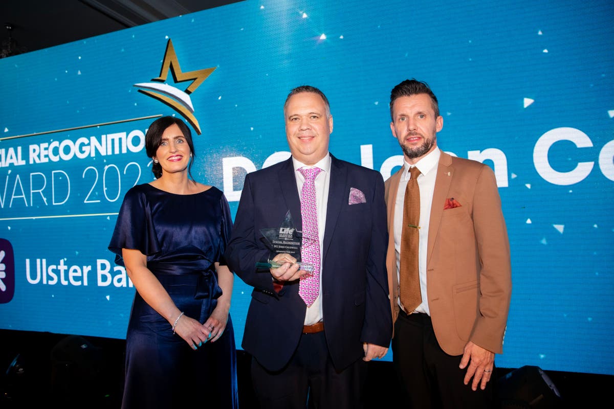 John Caldwell says &lsquo;we will get through it together&rsquo; after winning award