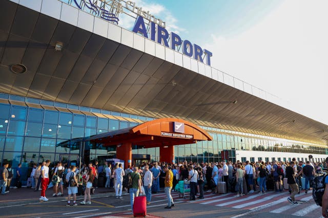 APTOPIX Moldova Airport Shooting
