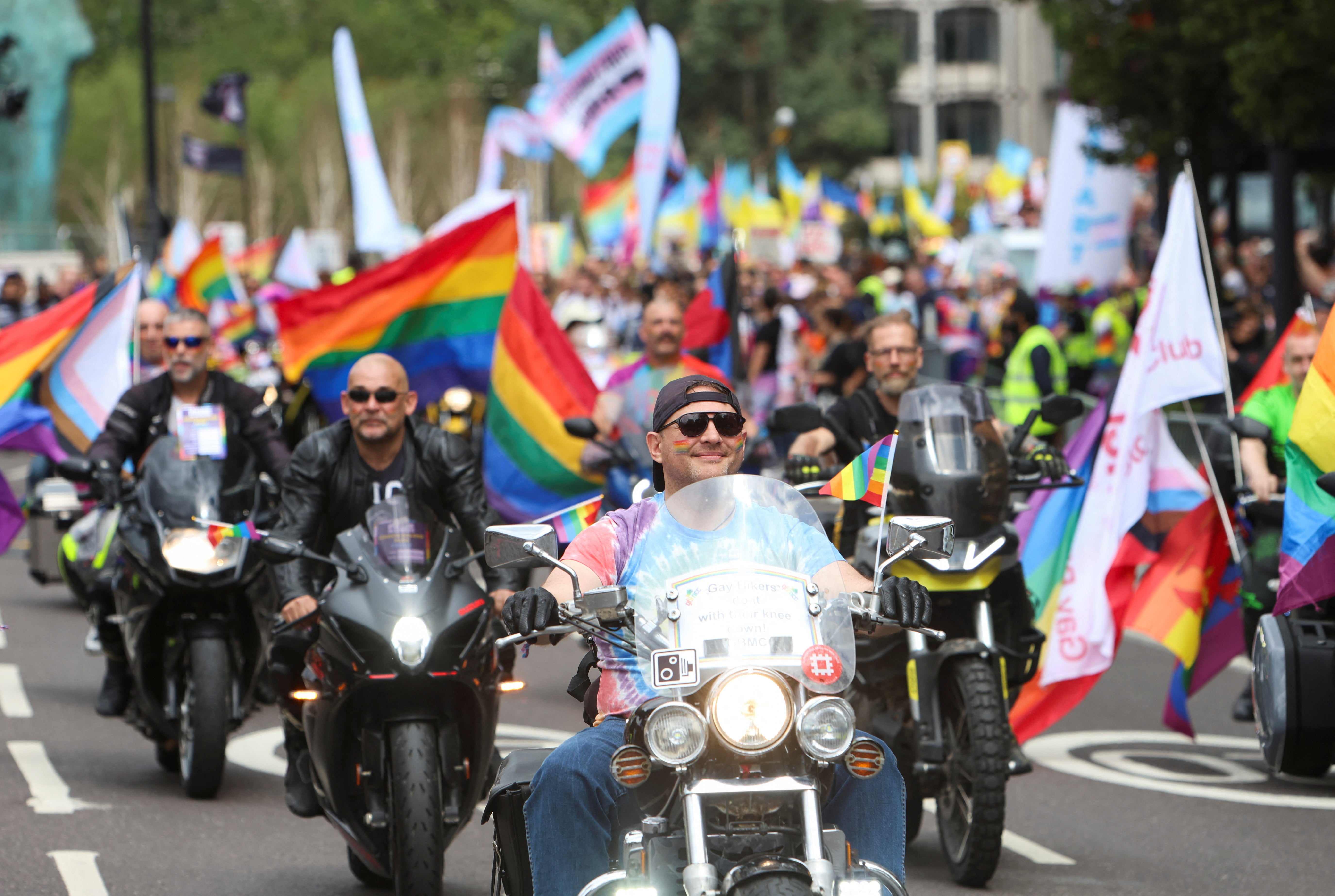 People take part in the 2023 Pride Parade in London