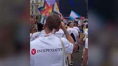 The Independent marches through London for 2023 Pride as exclusive media partner