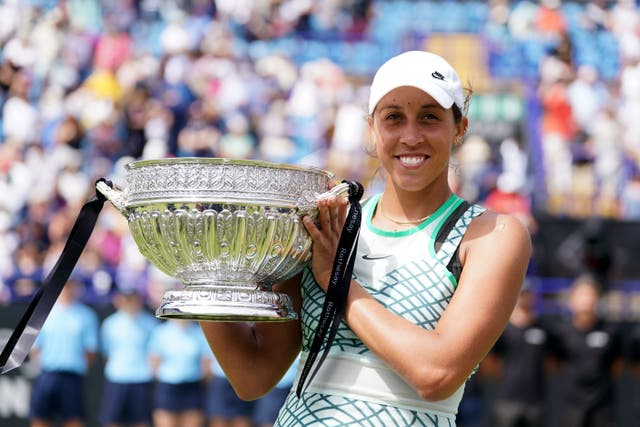 American Madison Keys won the Eastbourne title for the second time (Gareth Fuller/PA)