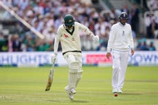 Hobbling Nathan Lyon shows bravery to help Australia set Ashes target of 371