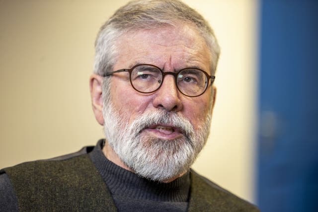 Former Sinn Fein president Gerry Adams was interned without trial in 1973 (PA)