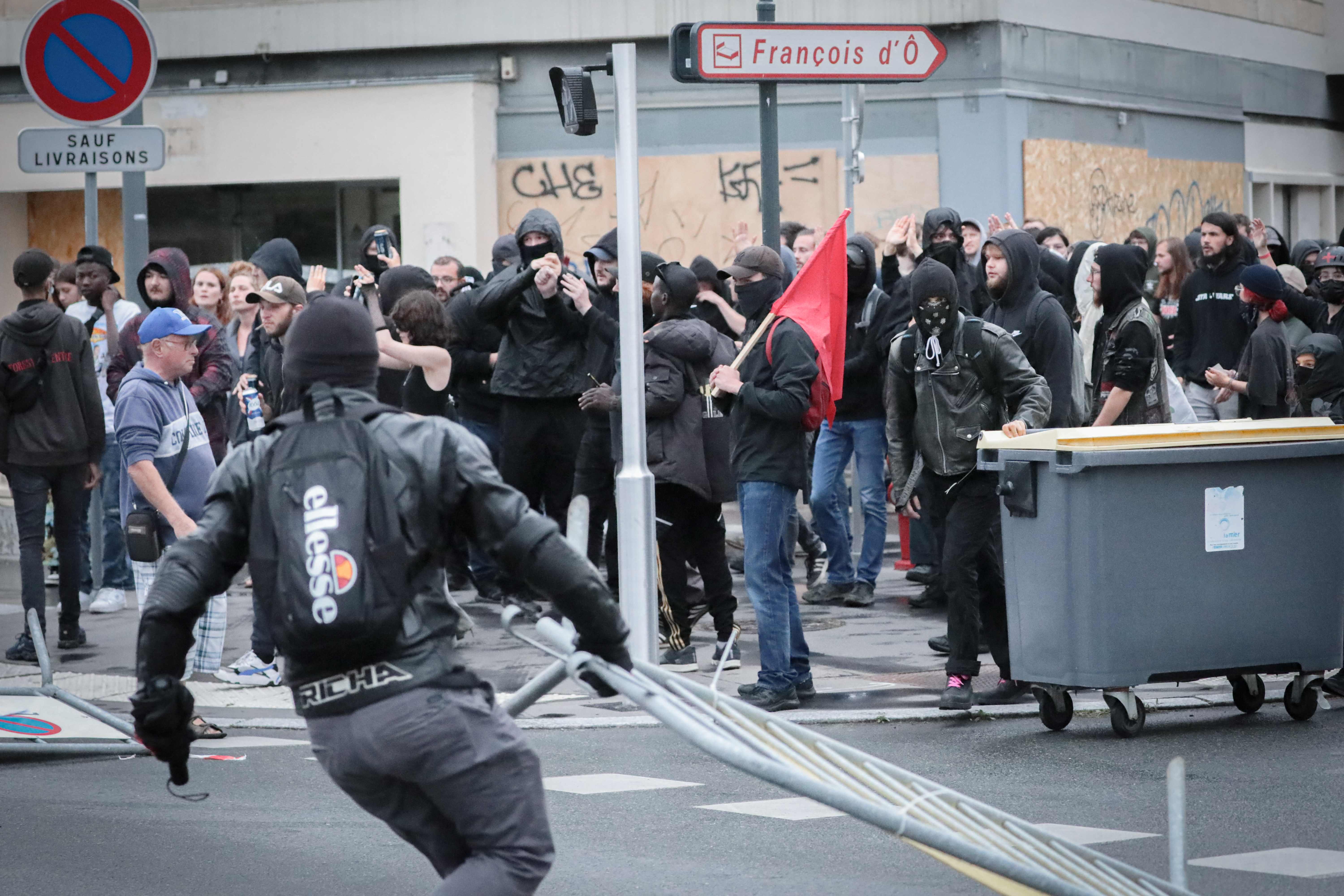 Protests in Caen, northwestern France