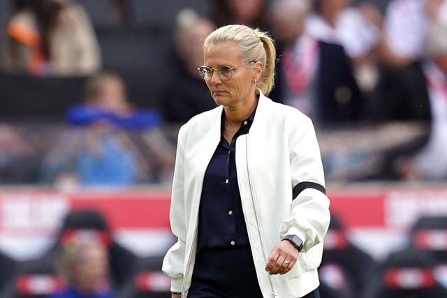 England head coach Sarina Wiegman was disappointed her side failed to beat Portugal (Martin Rickett/PA)