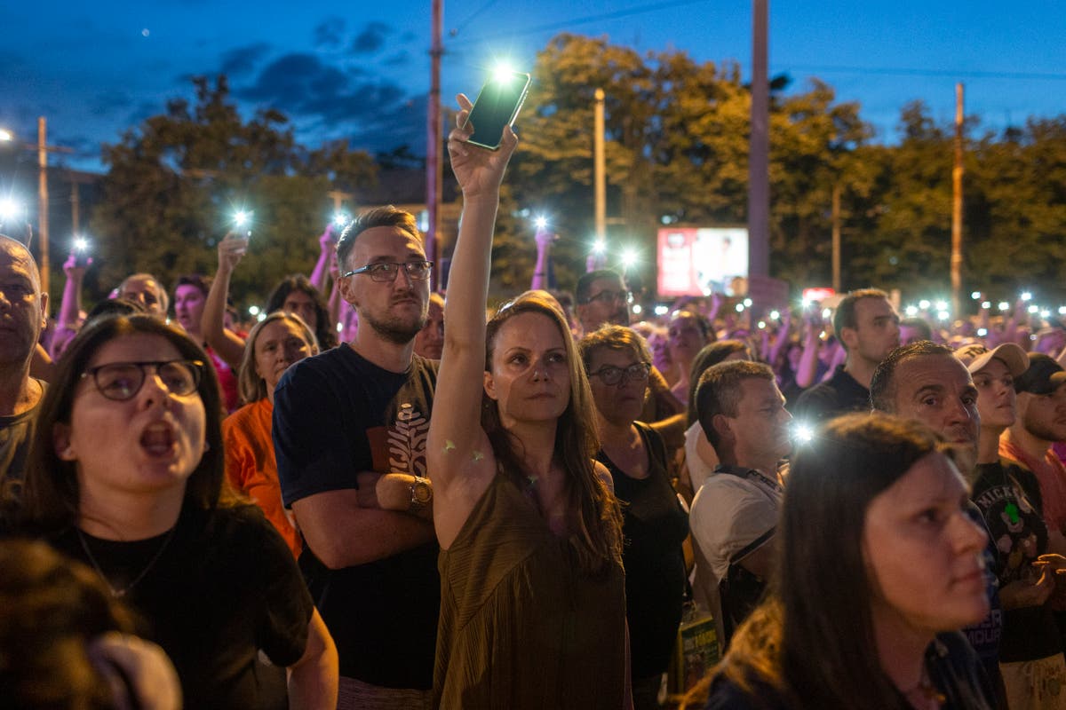 Thousands in Serbian capital protest pro-government TV station after 2 ...