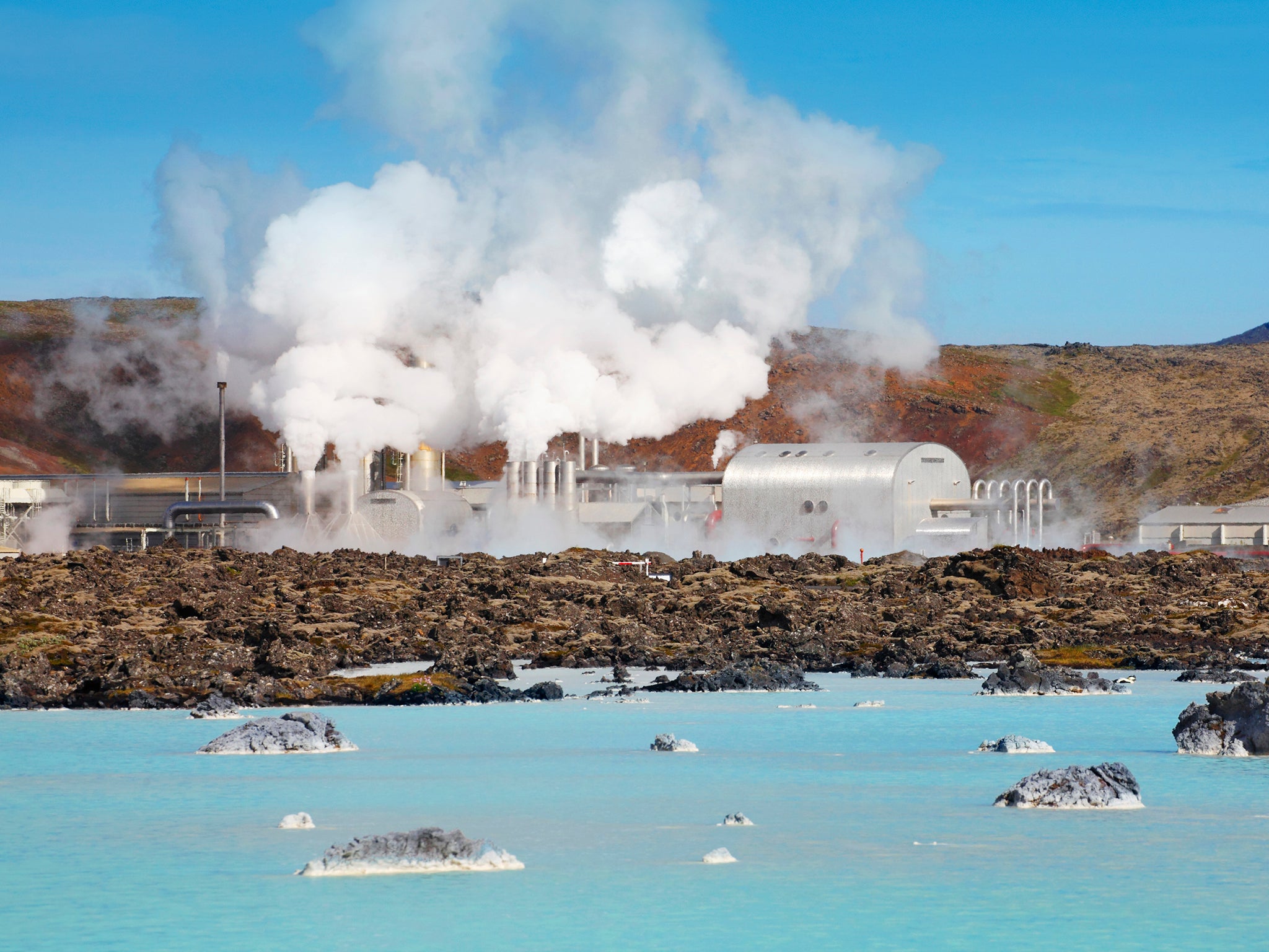 Hot topic: the geothermal power plant at Blue Lagoon, Iceland offers an example of how Britain could ease its energy crisis
