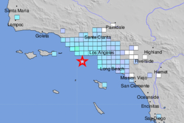 <p>The earthquake struck early on Sunday in southern California </p>