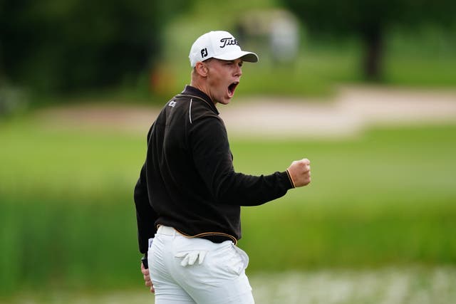 <p>Daniel Hillier roared to a shock win at The Belfry </p>