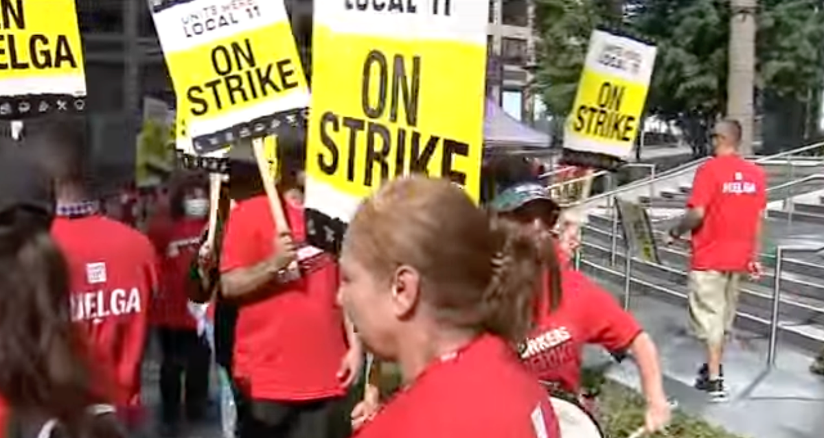 Thousands of hotel workers strike in southern California over dismal pay
