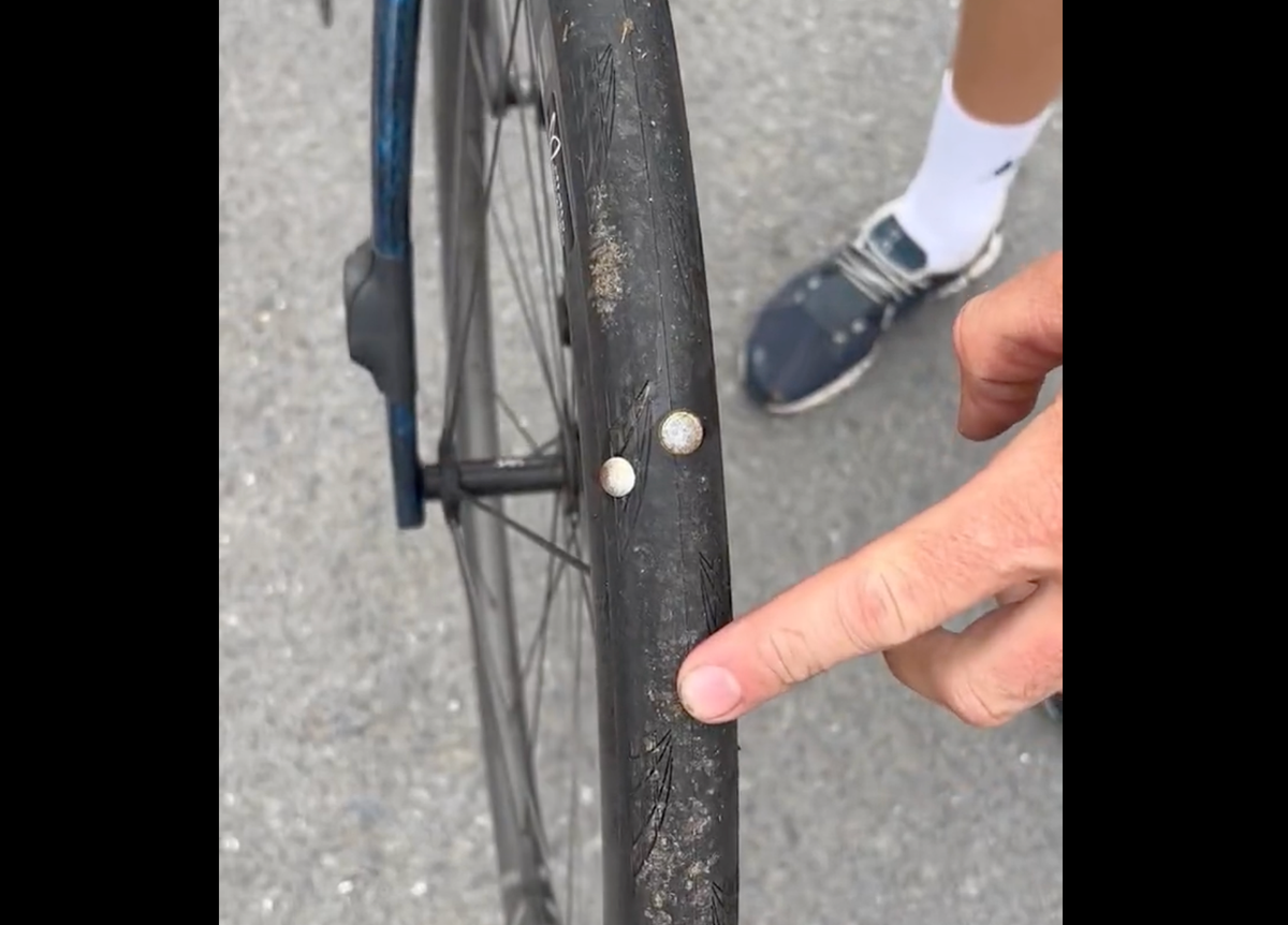 ‘You morons!’ Tour de France riders hit by nail attack causing mass punctures