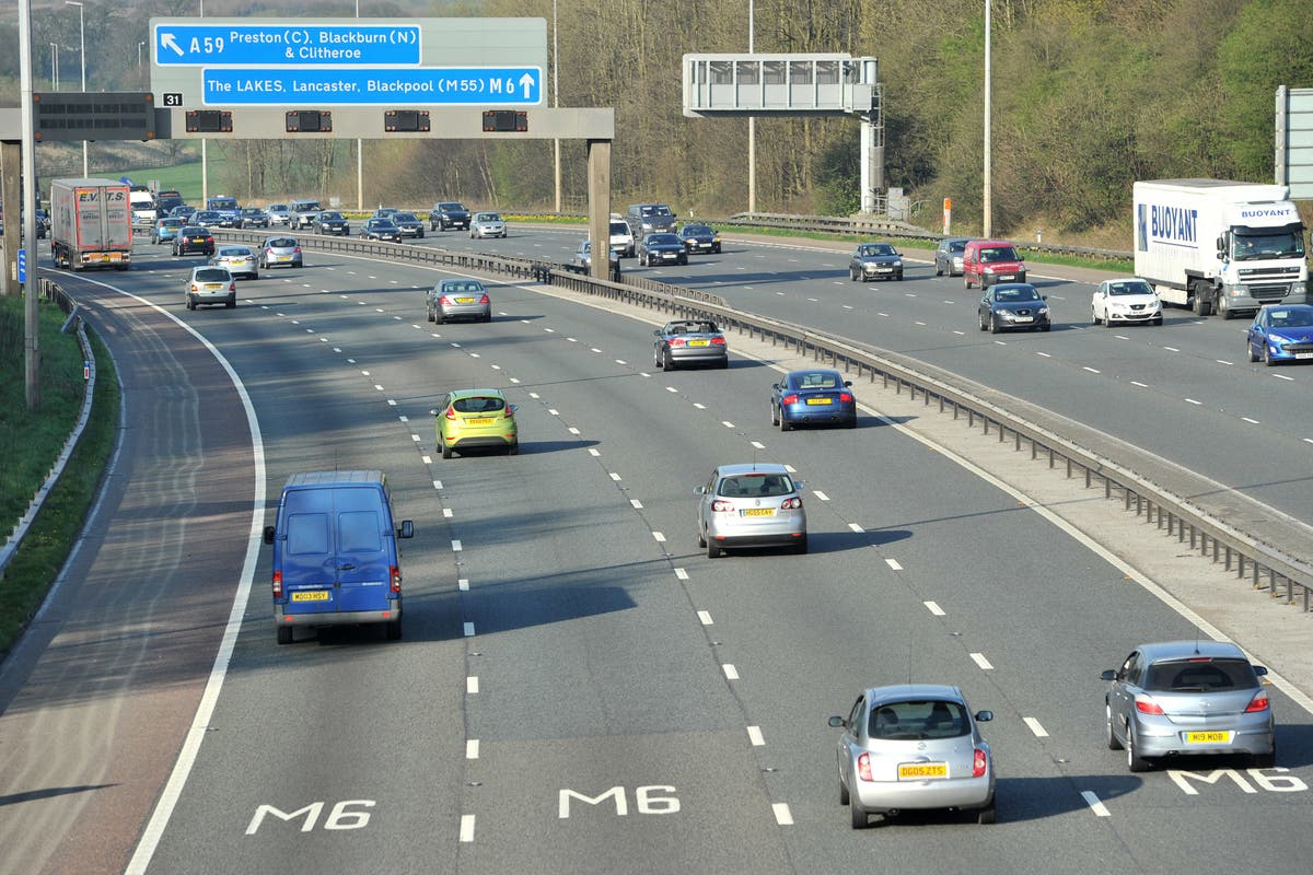 Severe delays on M6 after tanker overturns spilling milk over ...