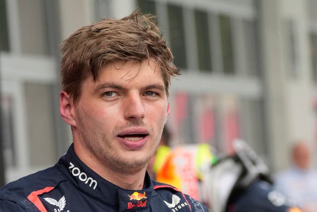 Red Bull driver Max Verstappen of the Netherlands gestures after winning the Austrian Formula One Grand Prix, at the Red Bull Ring racetrack, in Spielberg, Austria, Sunday, July 2, 2023. (AP Photo/Darko Bandic)