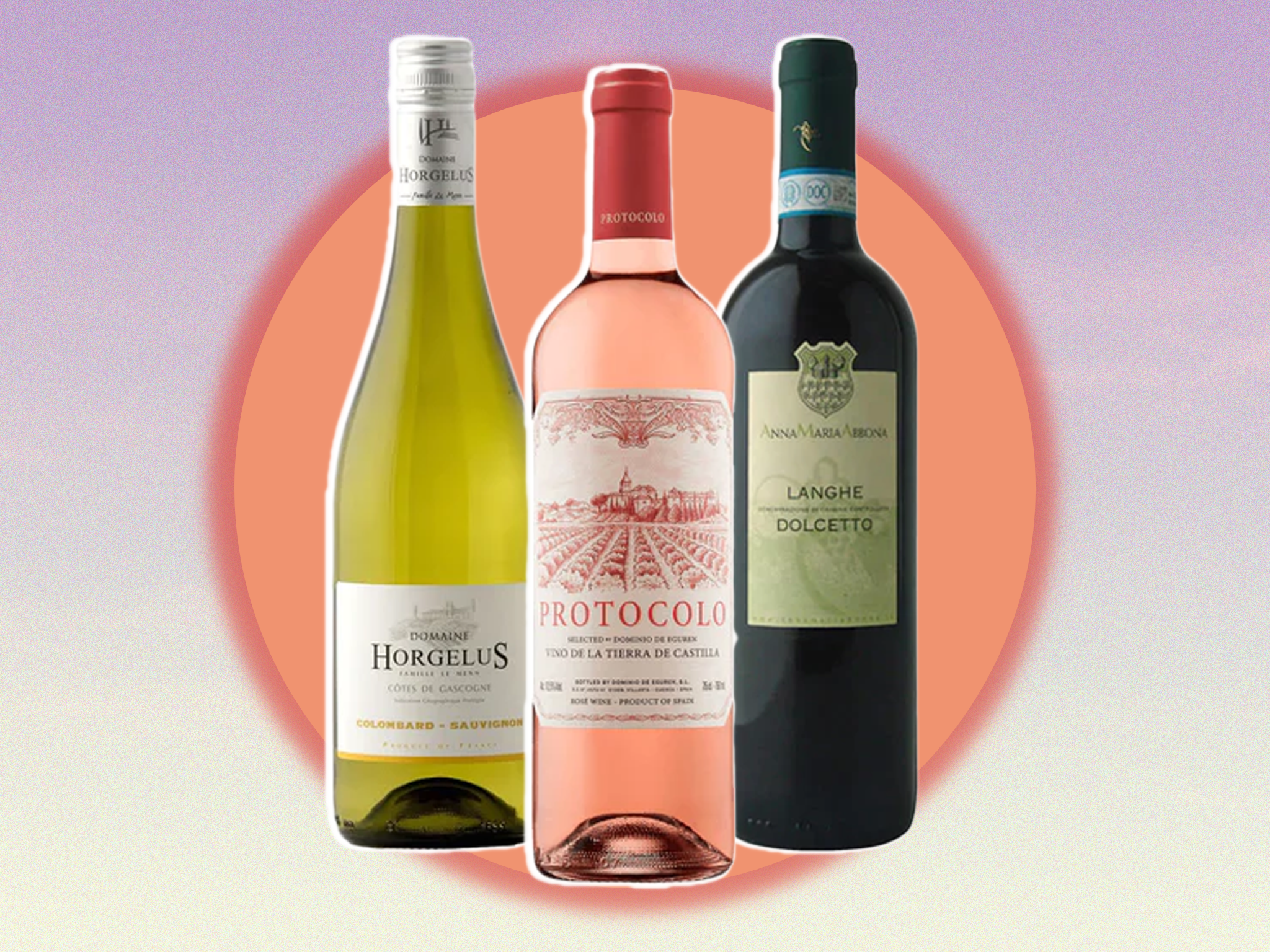This mixed selection includes white, red and rosé wines