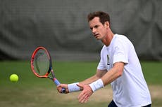 When is Andy Murray playing at Wimbledon?