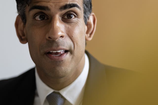 Prime Minister Rishi Sunak has faced calls to close temporary visa schemes for care workers (Dan Kitwood/PA)