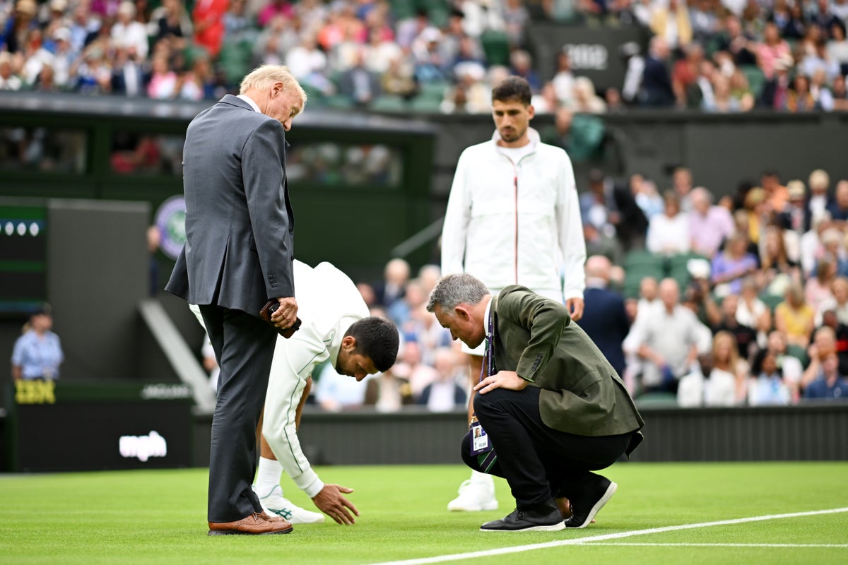 Wimbledon 2023 LIVE Novak Djokovic match resumes after farcical rain delay as Iga Swiatek wins
