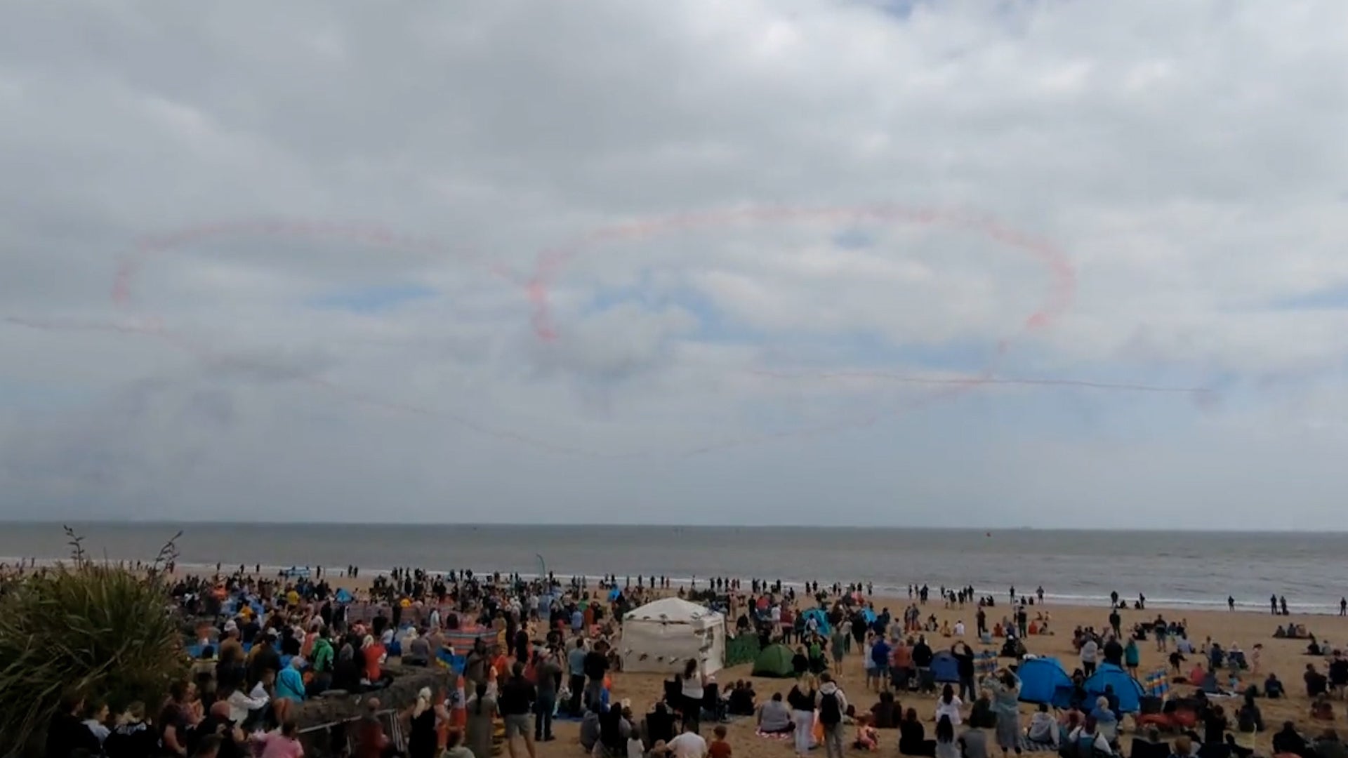 <p>Red Arrows deliver touching tribute to young Morgan Ridler who died after documenting cancer journey</p>