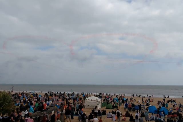 <p>Red Arrows deliver touching tribute to young Morgan Ridler who died after documenting cancer journey</p>