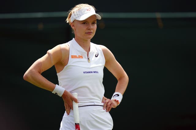 Harriet Dart became the first British casualty at this year’s Wimbledon (Adam Davy/PA)