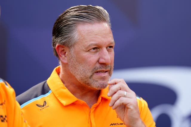 Zak Brown was frustrated by Sunday’s events at Spielberg (Zac Goodwin/PA)