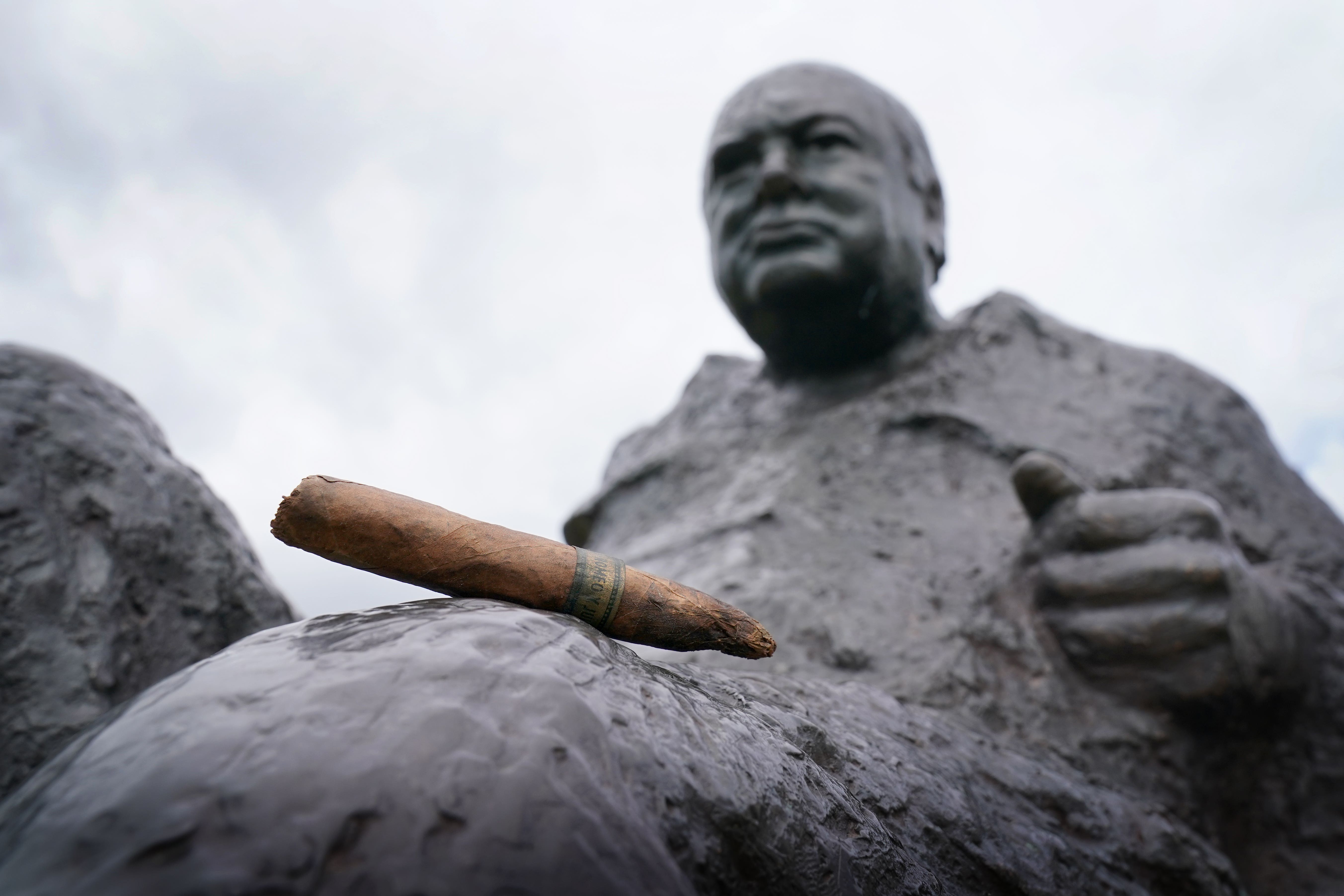 A cigar smoked by Winston Churchill is expected to fetch hundreds at auction (Gareth Fuller/PA)