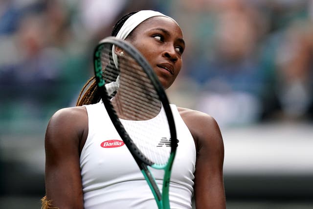 Coco Gauff was the biggest casualty on day one of Wimbledon as she went out to Sofia Kenin (John Walton/PA)